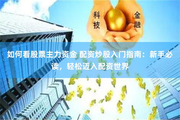 如何看股票主力资金 配资炒股入门指南：新手必读，轻松迈入配资世界