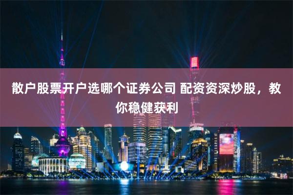 散户股票开户选哪个证券公司 配资资深炒股,教你稳健获利